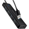 AXAGON HUE-C1A 4x USB3.2 Gen 1 Travel hub, USB-C power IN, w. 20cm Typ...