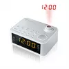 Muse Clock radio  M-178PW White, 0.9 inch amber LED, with dimmer