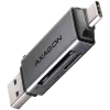 Axagon CRE-DAC External, Type-C+Type-A 2-slot SD/microSD CRE-DAC