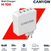 CANYON H-100, GAN 100W charger  Input:  100V-240V Output: USB-C1/C2: 5...