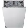 WHIRLPOOL Built- Dishwasher WSIC 3M17, Energy class F, Width 45 cm, 6...