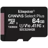Kingston 64GB microSDXC Canvas Select Plus 100R A1 C10 Single Pack w/o...