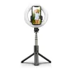 Riff Selfie Tripod Stand with Led lamp Bluetooth