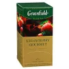 GREENFIELD Strawberry Gourmet melnā tēja 25x1, 5g