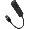 AXAGON HMA-CR3A 3x USB-A + SD/microSD, USB3.2 Gen 1 hub, metal, 20cm U...