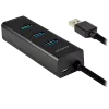 AXAGON HUE-S2B 4x USB3.0 Charging Hub, MicroUSB Charging Connector HUE...