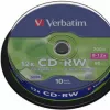 Matricas CD-RW SERL Verbatim 700MB 12x, 10 Pack Spindle