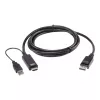 Aten 2L-7D02HDP True 4K 1.8M HDMI to DisplayPort Cable | Aten | True 4...