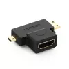 Ugreen 20144 HDMI Type A (ligzda) uz mini HDMI (spraudnis) / micro HDM...