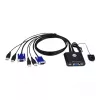 Aten 2-Port USB VGA Cable KVM Switch with Remote Port Selector | Aten ...