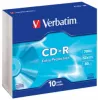 Matricas CD-R Verbatim 700MB 1x-52x Extra Protection Surface 10 Pack S...