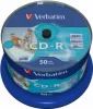 Matricas CD-R AZO Verbatim 700MB 1x- 52x Wide Printable non ID,50 Pack...