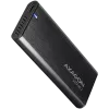 AXAGON EEM2-SBC, M.2 SATA screwless RAW box, black, SuperSpeed USB-C 1...
