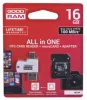 Goodram MicroSDHC 16GB All in one class 10 UHS I + Card reader