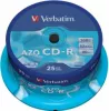 Matricas CD-R AZO Verbatim 700MB 1x-52x Crystal, 25 Pack Spindle