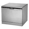  CANDY Table Top Dishwasher CDCP 8S, Width 55 cm, Energy class F, Silv...
