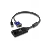 Aten USB VGA KVM Adapter 1 x RJ-45 Female, 1 x USB Male, 1 x HDB-15 Ma...